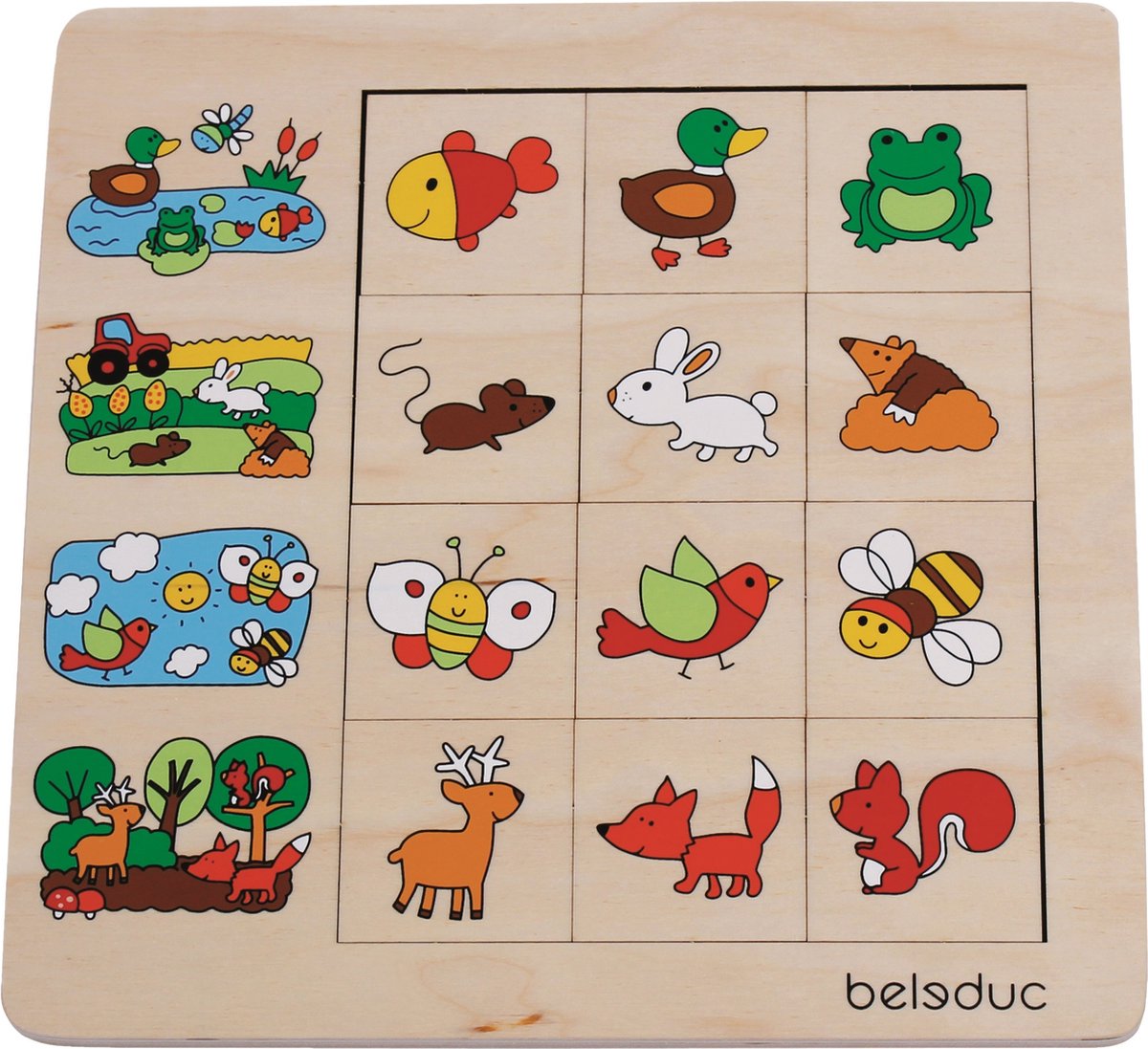 Beleduc Puzzel Natuurlijke Omgeving 12 Stukjes 25 Cm