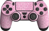 Controller sticker skin - Luipaard - Roze - PS4 joystick sticker - Foxx decals