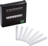 Kerstboomkaarsjes 97/10.5 - wit - 40 stuks in 2 verpakkingen - Kaarsjes voor in de kerstboom