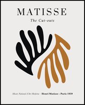 Poster Henri Matisse - Cut-outs - Beige - Zwart - Abstract - Art Print 50x40