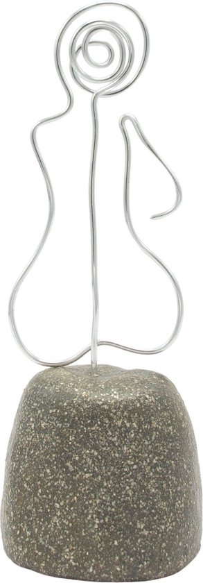Mini Urn Mens - Urn voor as - grijs - handgemaakt - Lalief