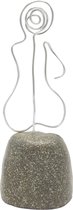 Mini Urn Mens - Urn voor as - grijs - handgemaakt - Lalief
