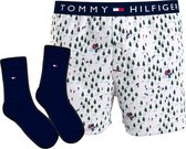 Tommy Hilfiger happy holiday giftbox woven boxer & sokken multi - XL