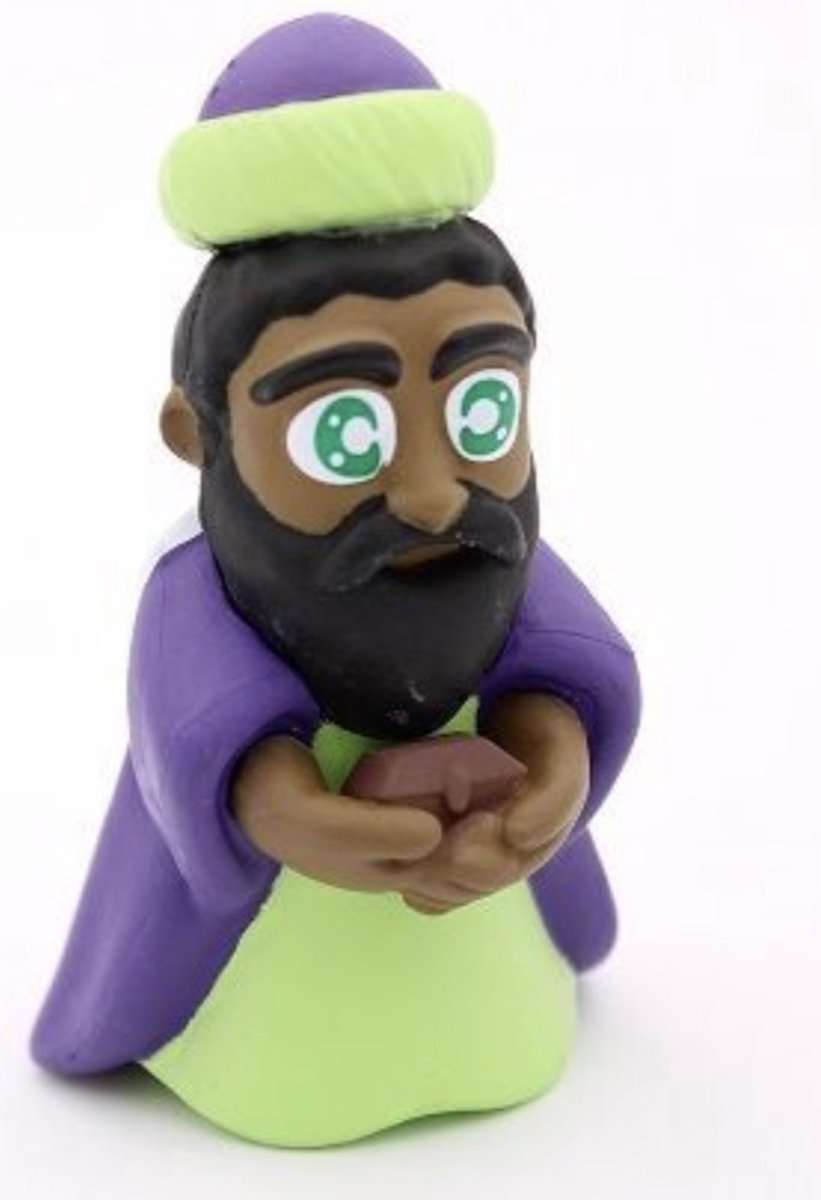 Balthasar - de 3 Koningen / wijzen Kerstfiguurtje 5,5cm