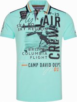 Camp David ® Polo met fotoprint en applicaties