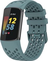 Charge 5 sport point band - leisteen - Geschikt voor Fitbit