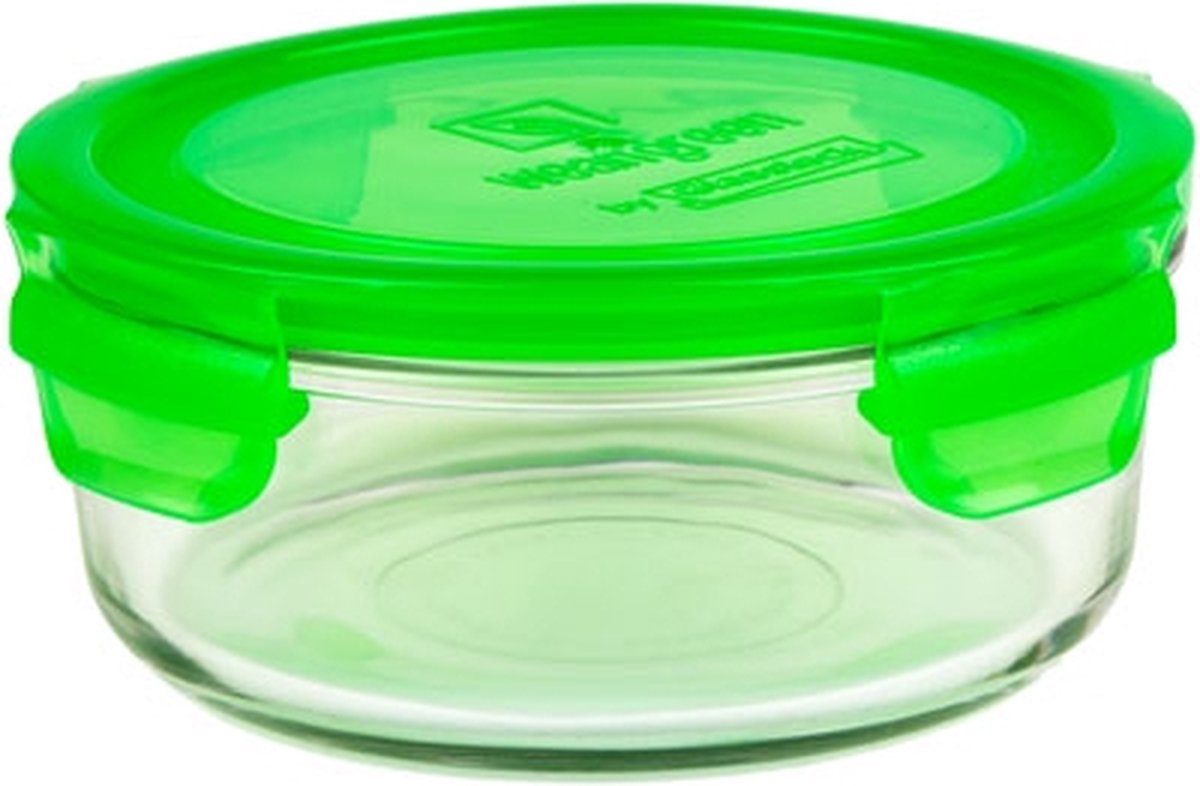 Wean Green - Meal Bowl 660ml ronde vershoudbak van gehard glas - Groen