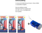 SONAX eXtreme Protect+Shine 210ml 3 stuks + Knijpkat/Zaklamp