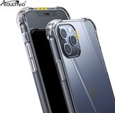 iPhone 12 Pro hoesje - Anti Burst Transparent - TPU PC Back Cover Space Case