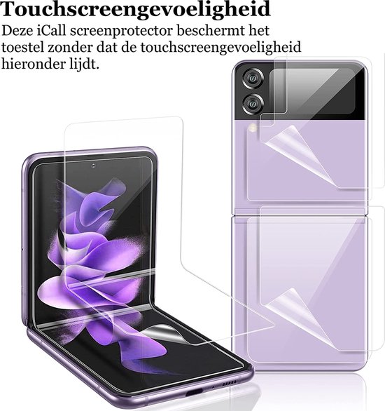 Protecteur d'écran pour Samsung Galaxy Z Flip 3 - Protecteur d'écran PET - 4 pièces