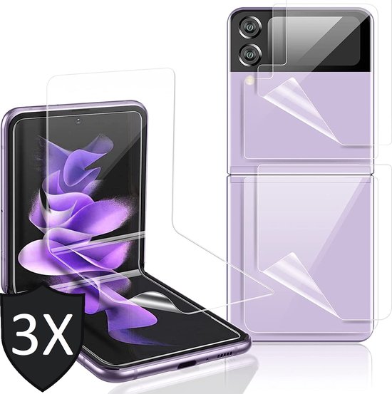 Protecteur d'écran pour Samsung Galaxy Z Flip 3 - Protecteur d'écran PET - 3 pièces
