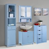 opbergkast - Moderne - onder de gootsteen - met deuren - badkamer ijdelheid meubels - 2 laags - organisator - huis kast - blauw