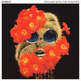 Albumhoes met een cactus, versierd met rode bloemen, een bril en lippen. Tekst: DI-RECT ROLLING WITH THE PUNCHES.