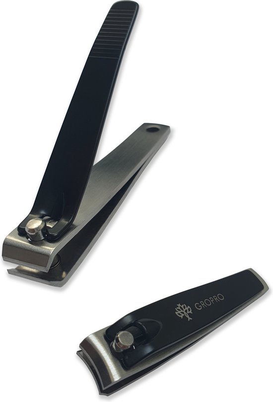 Gropro nagelknippers - zwart - nagelknipper set - Nagelknipper groot en  klein | bol