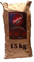 Carbon Cuba - van €35 voor €29 - 15kg Marabu Houtskool - middelgrote stukken minder gruis - brandt gelijkmatig en lang zonder vonken - betere smaak - stofvrij - rookarm en geur-neutraal - voor Low&slow én Hot&fast - Perfect voor Kamado Egg of BBQ