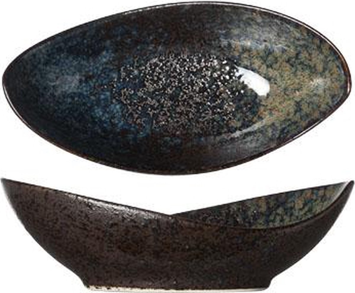 Cosy & Trendy Kom Black Yoru Ovaal 16 x 8 cm