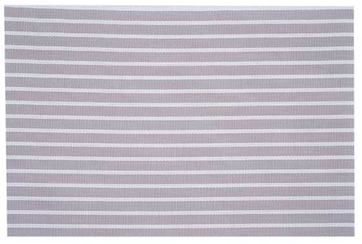 Cosy & Trendy Placemat Pvc Gewoven Beige-wit 45x30cm