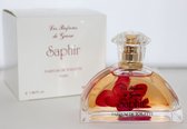 CADEAU TIP , Saphir Eau de Parfum 50 ml met Indiaanse Tuber Roos en Sandelhout (ruikt gehele dag)
