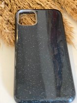 Glitter Hoesje voor iPhone 13 - Beschermhoesje - iPhone 13 Hoesje - Zwart