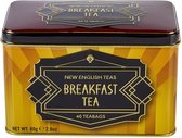 New English Teas, vintage Art Deco blik met 40 English Breakfast theezakjes