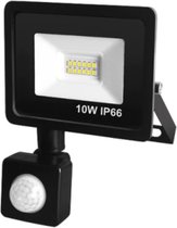 Dakta® Buitenverlichting met Sensor | LED Buiten Muur | Wandlamp met Bewegingsmelder | IP66 Waterdicht | Verstelbaar | Koel Wit 5500-7000 K | 10W | Zwart