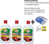 Turtle Wax - TW 52883 Zip Wax Shampoo 500ml - 3 Stuks - + Zaklamp/Knijpkat