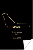 Poster Monza - Formule 1 - Circuit - 120x180 cm XXL - Cadeau voor man
