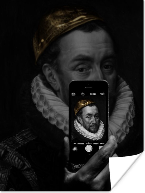 Poster Willem van Oranje - Adriaen Thomasz - Smartphone - 120x160 cm XXL