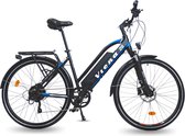 Urbanbiker Viena - Elektrische Trekking Fiets - Afneembare Lithium Accu 720Wh (48V en 15 Ah) Samsung Cellen - 250W Motor - Blauw - 27'5 inch - 7 Versnellingen - Hydraulische Remmen