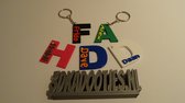 Naam sleutelhanger XL - Sleutelhanger met naam - Sleutelhanger kinderen - Gepersonaliseerde sleutelhanger - Sleutelhanger voor kinderen - Sleutelhanger traktatie - Moederdag - Vade