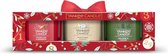 Yankee Candle Countdown To Christmas Geurkaars Giftset Roode - 3 Filled Votive