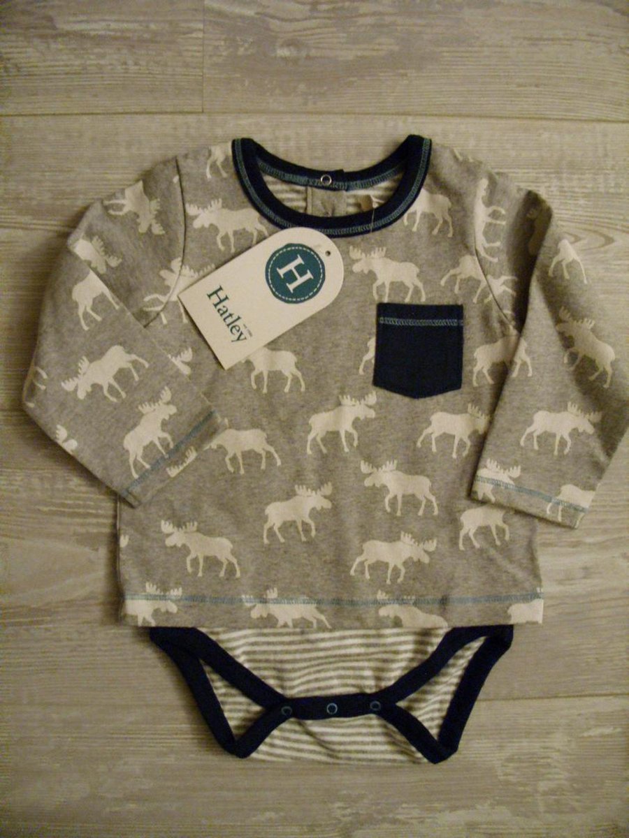 Hatley romper lange mouw 9/12 mnd