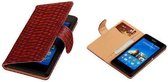 "Bestcases ""Slang"" Rood Sony Xperia E3 Bookcase Wallet Cover Cover"