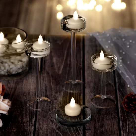 Bougies flottantes à LED A-tek® blanc chaud 12 pièces | bougies flottantes  sans flamme... | bol