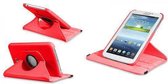 Rood Tablethoes Geschikt voor: Galaxy tab 3 7.0 smart 360 graden hoes map leer p3200