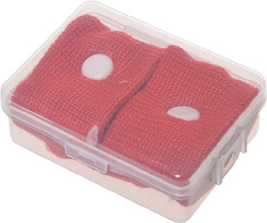 KELERINO. Polsbandjes met Drukpunt - Rood