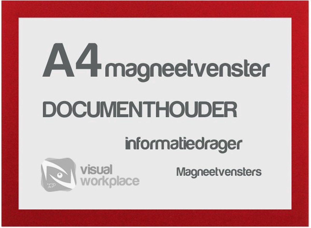 Magneetvensters A4 - Rood