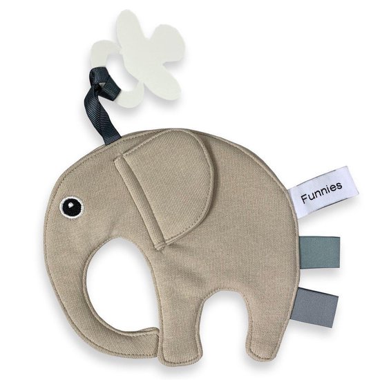 Speendoek Olifant - Tutpop Ollie (Forest/Donkergroen) van Jollein — afbeelding 2