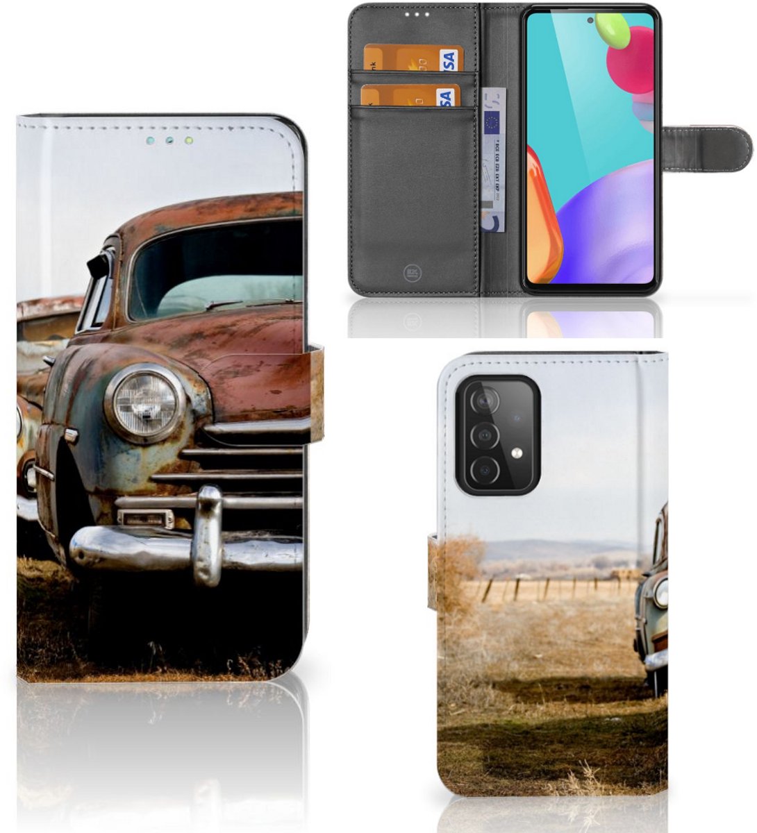 Samsung Galaxy A52 Telefoonhoesje met foto Vintage Auto