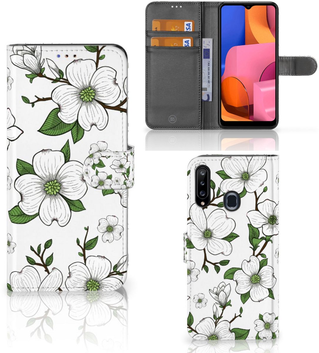 Samsung Galaxy A20s Hoesje Dogwood Flowers
