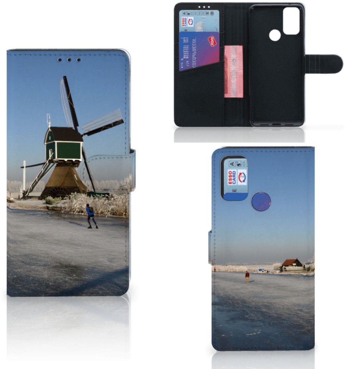 Alcatel 1S (2021) Flip Cover Schaatsers