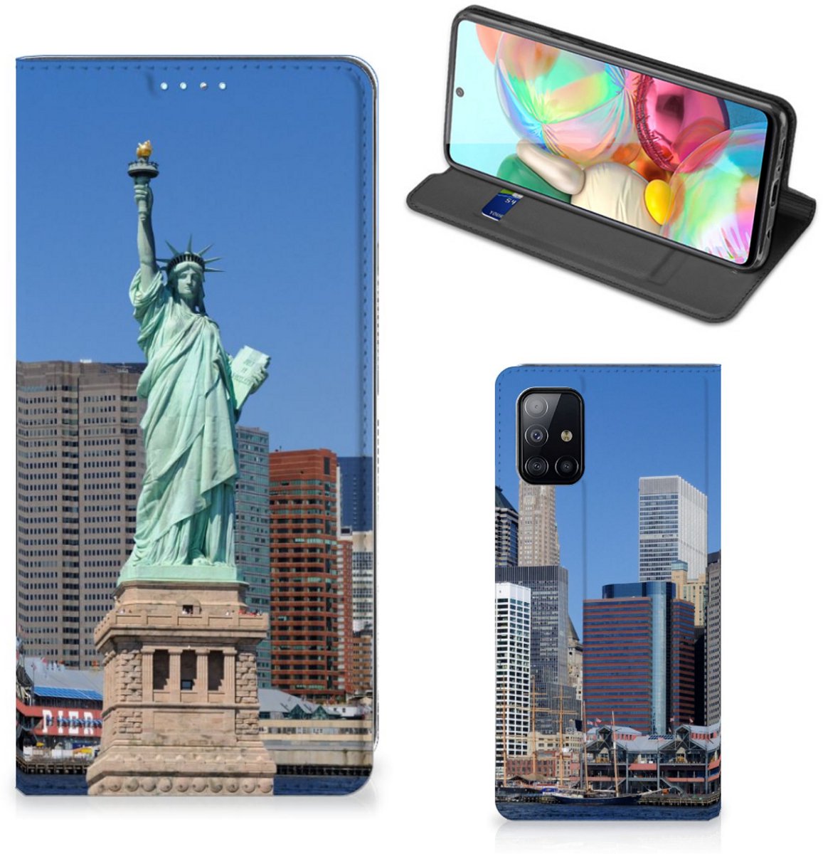 Book Case voor Samsung Galaxy A71 Book Cover Vrijheidsbeeld
