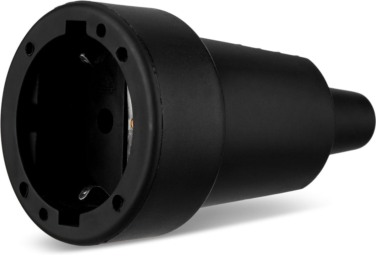 Koppeling rubber ISO-inzetstuk zwart voor elektrische installaties