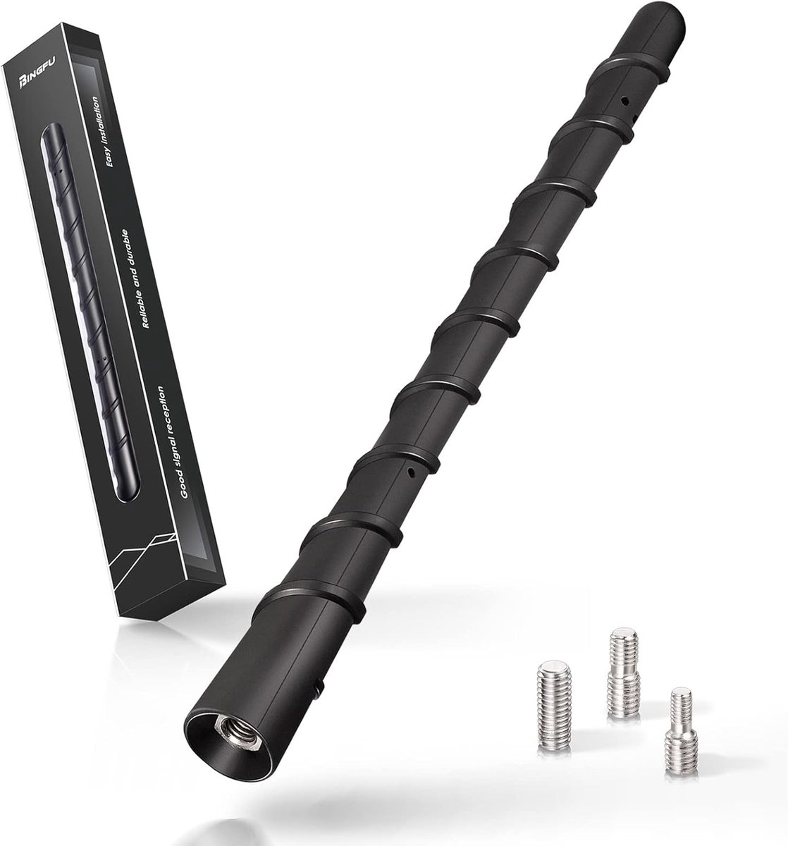 Korte Universele Auto Antenne 18 cm - Hoge Kwaliteit AM & FM Ontvangst