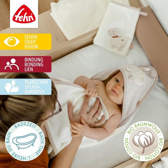 Vrolijke Badset voor Baby's en Peuters - Biologisch Katoen met Diermotief — afbeelding 4