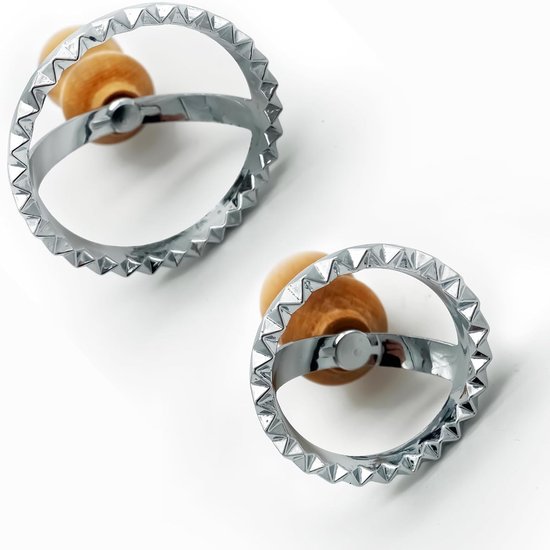 Traditionele Ravioli-stempels 3-delige set met houten handvat - comfortabel en eenvoudig in gebruik - ideaal voor zelfgemaakte pasta — afbeelding 2