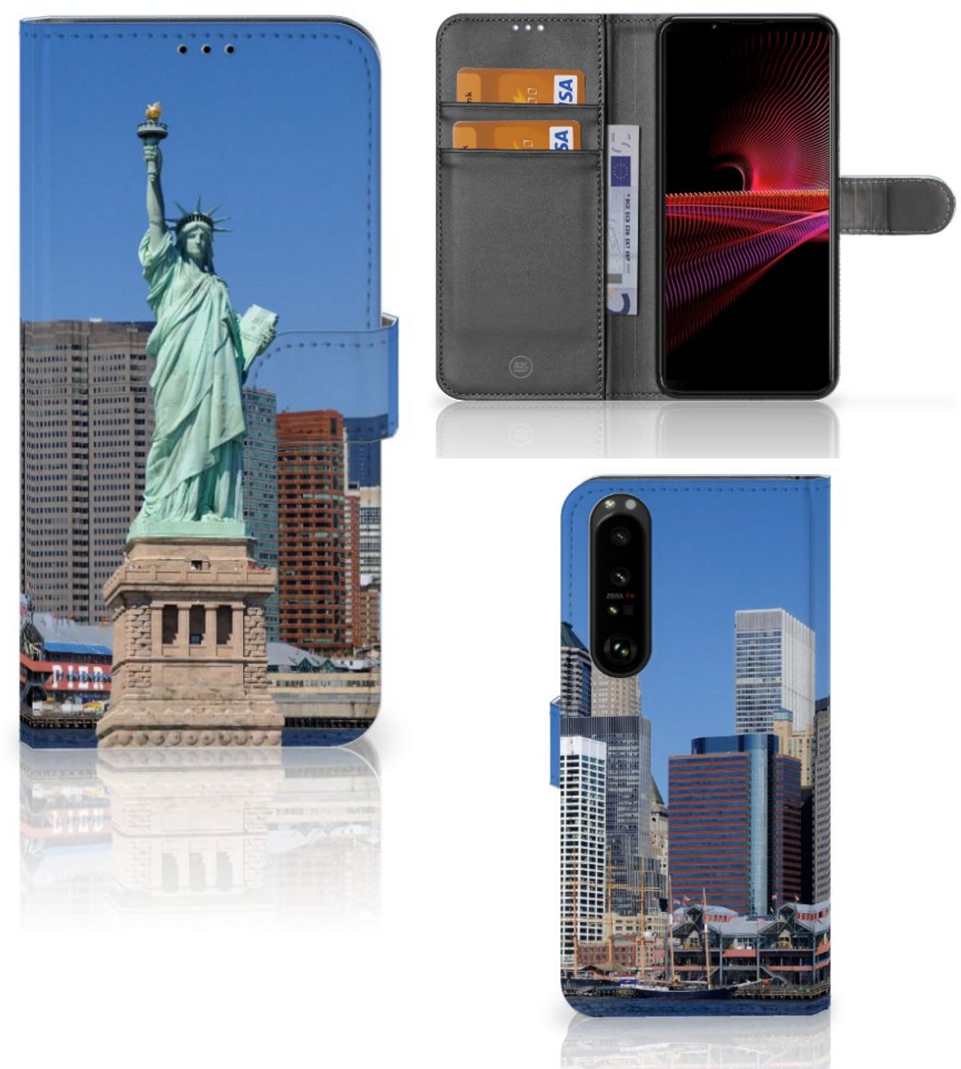 Sony Xperia 1 III Flip Cover Vrijheidsbeeld