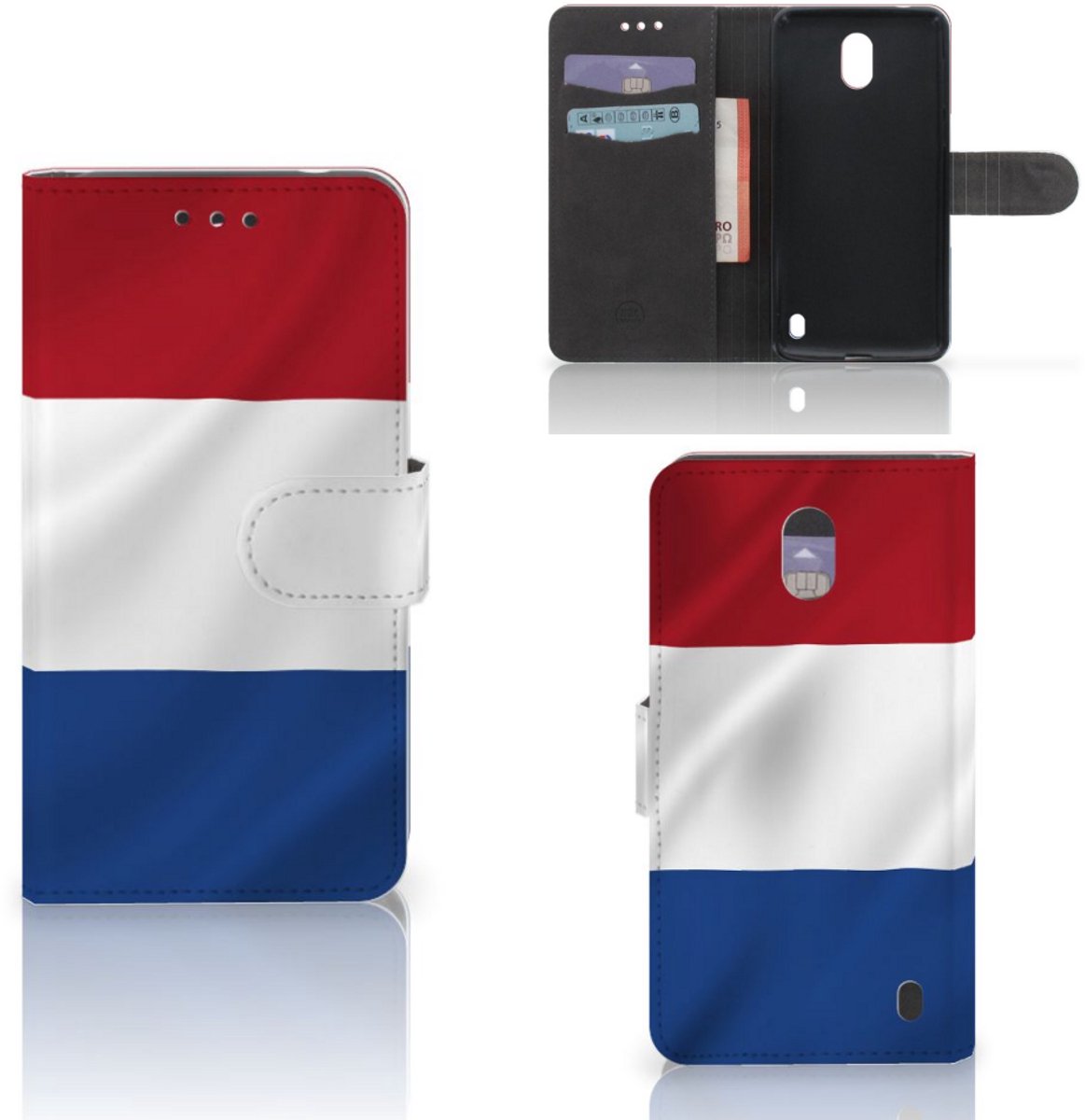 Nokia 2 Bookstyle Case Nederlandse Vlag