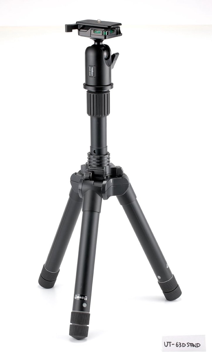 Aluminium Driepootstatief met QHD-63D Kop - Compact en Stabiliteit Tot 156,9 cm