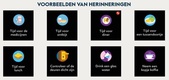 BBrain Sprekende Kalenderklok | Gesproken herinneringen | Natuurlijke stem | Zelf herinneringen inspreken | Medicatie alarm | Rood
